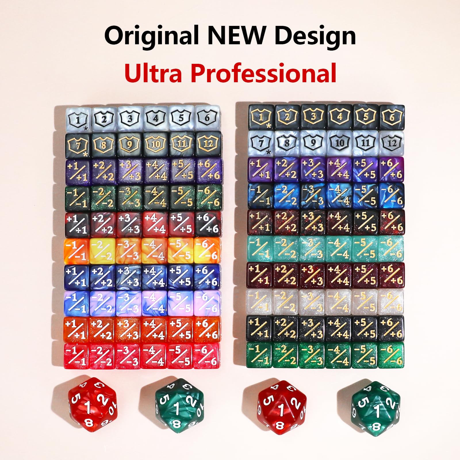 Amazon.co.jp: 124個 12mm MTGダイスセット -1/+1ライフカウンター