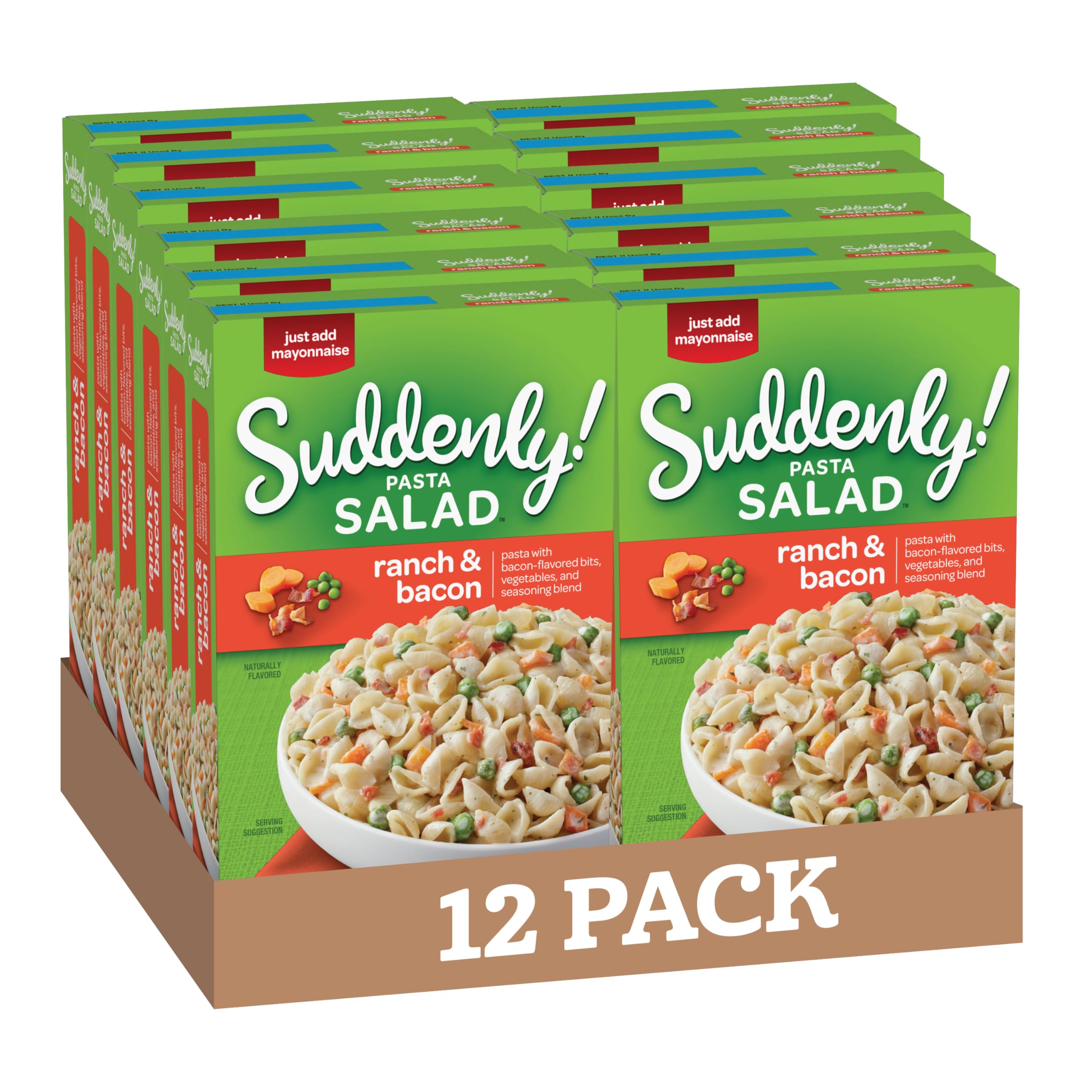 Suddenly Pasta Salad Ranch & Bacon, 7.5 Ounces, 12 per Case