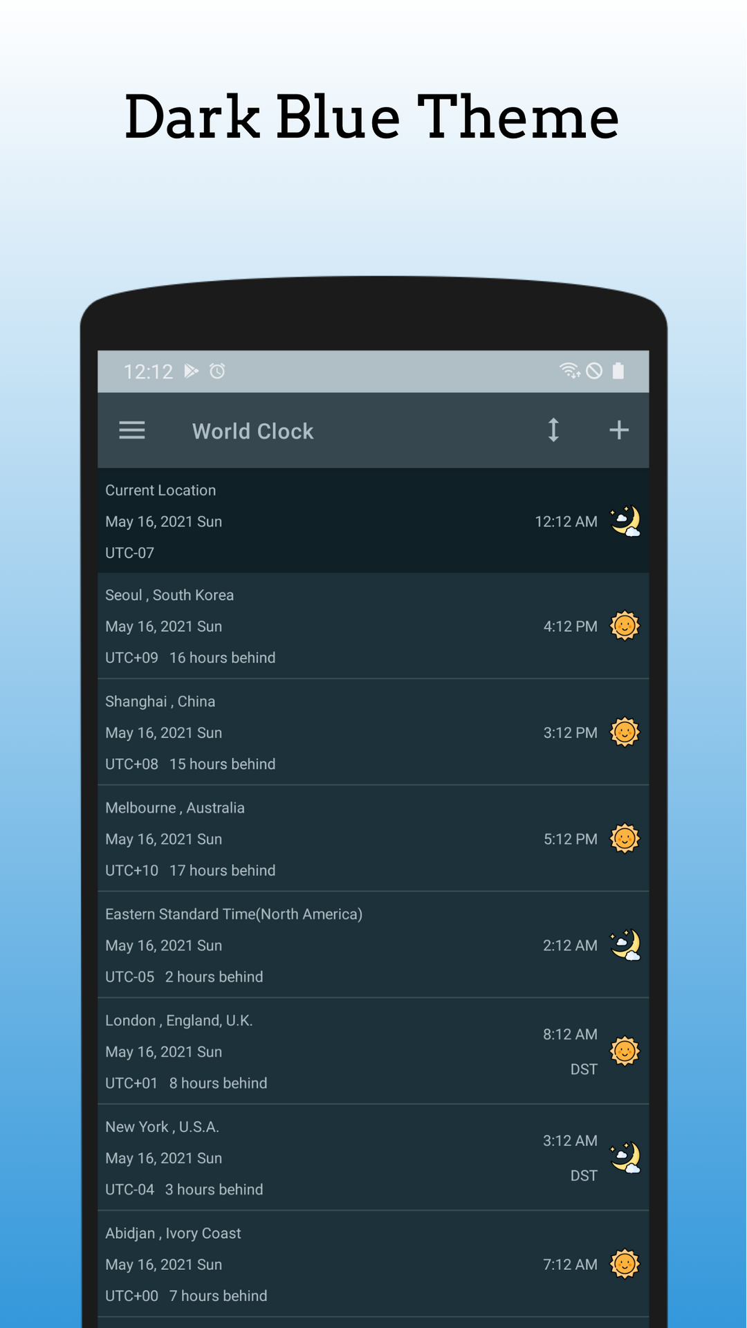 World Clock TimeZone Converter App on Amazon Appstore