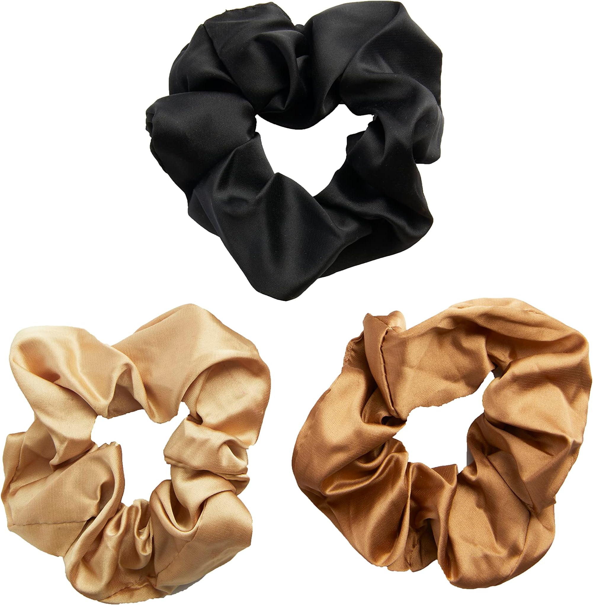 Revolution Haircare LondonHair Band Scrunchies, Satin Ties, 3 Ponytail Holders in a Pack, No Damage, 16.9g
