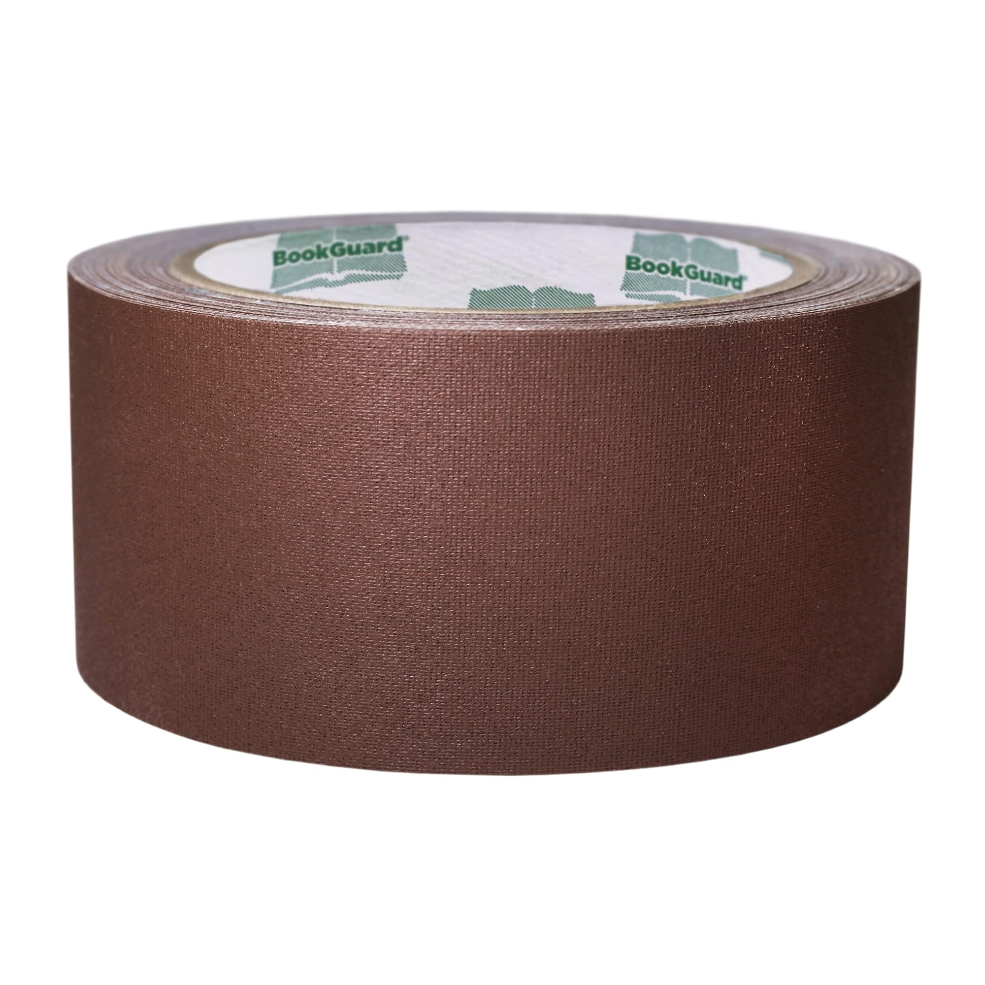 BookGuard 2 Inch Premium Bookbinding Repair Cloth Tape, 15 Yard Roll, Brown