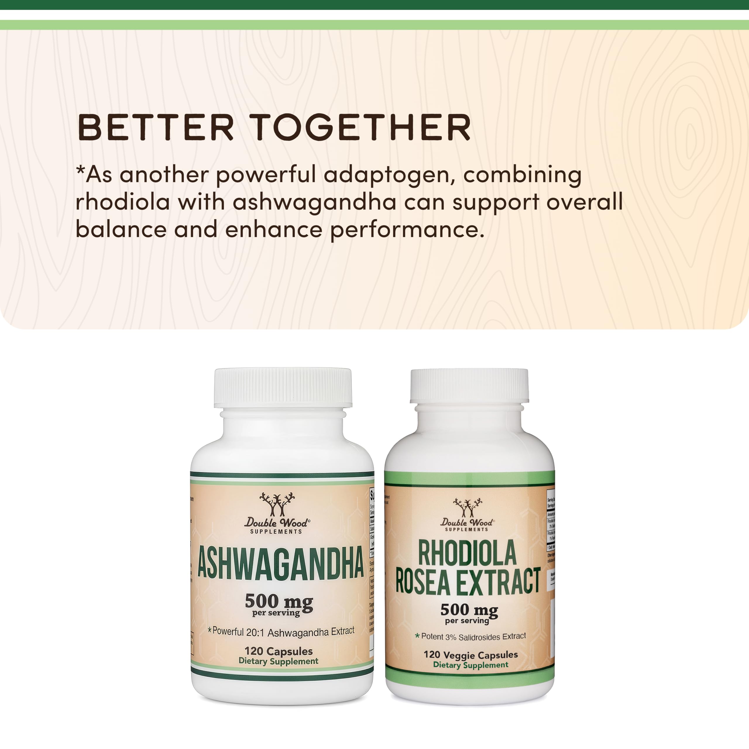 Ashwagandha 500mg 20:1 Extract, Root Extract, 120 Capsules — Amazon image 7