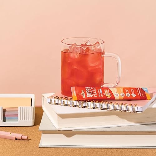 Miniatura 6 de Nello SuperFocus - Ponche de frutas con cafeína, mezcla de bebida nootrópica, 20 paquetes para llevar, Alpha GPC, melena de león, rodiola, sin azúcar