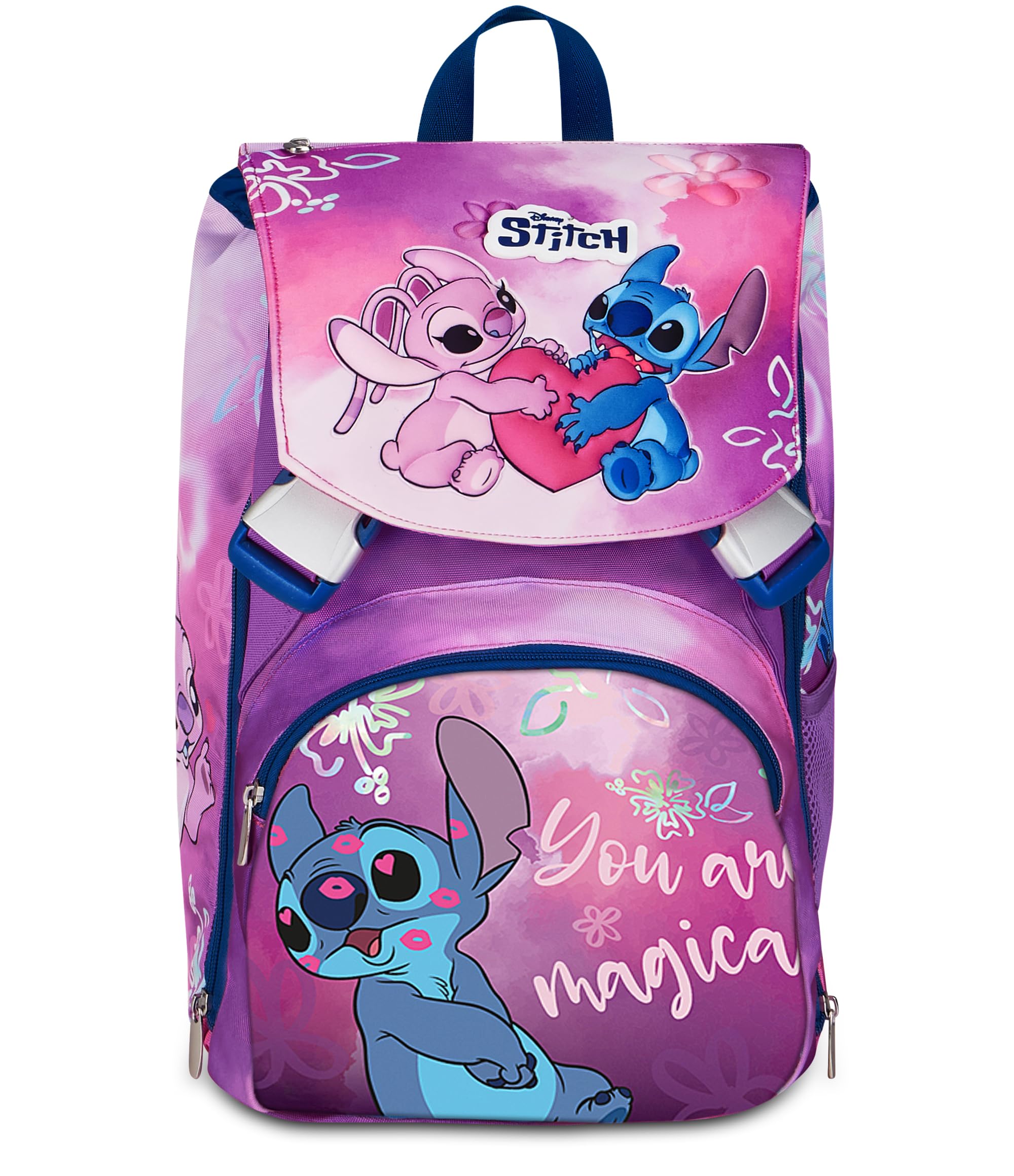 Seven Stitch Zaino Estensibile, Volume Regolabile, Doppio Scomparto, Tasca Porta Borraccia, Scuola e Tempo Libero, Bambine e Ragazze, viola | Volume Regolabile, Doppio Scomparto, Tasca Porta Borraccia, Scuola e Tempo Libero