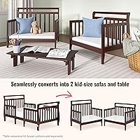 Vista 6 de Cama Infantil Dream On Me modelo Emma, convertible 3 en 1 , Espresso