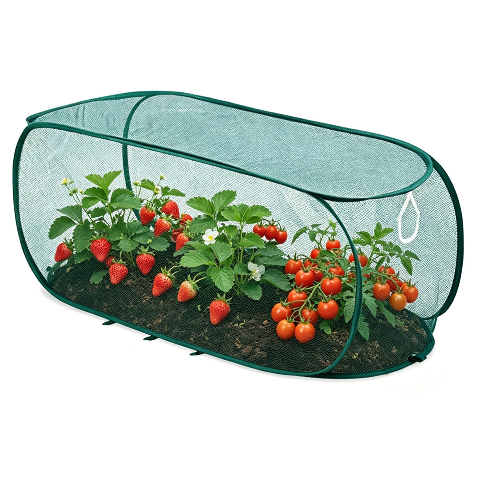 SRGOM Pop Up Garden Mesh Plant Cover Vegetable Strawberry Netting Protection Fruit Brassica Cages for Allotment (Green)