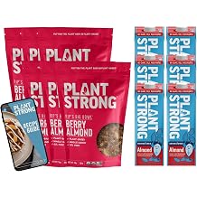 PLANTSTRONG Rips Big Bowl Berry Almond Cereal + Unsweetened Almond Milk Bundle Organic Whole Grain Cereal with Real Berries & Clean Plant-Based Milk, Fortified, No Gums or Oils 12-Pack Total