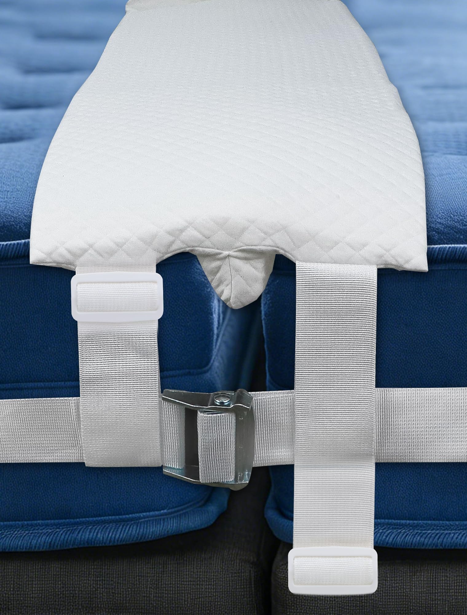 Photo 1 of 10" Wide Bed Bridge Gap Filler with Adjustable Straps & Removable Washable Cover, Heavy Duty Metal Buckle Strap, Mattress Connector & Gap Bed Gap Filler, Split King Gap Filler for Adjustable Bed