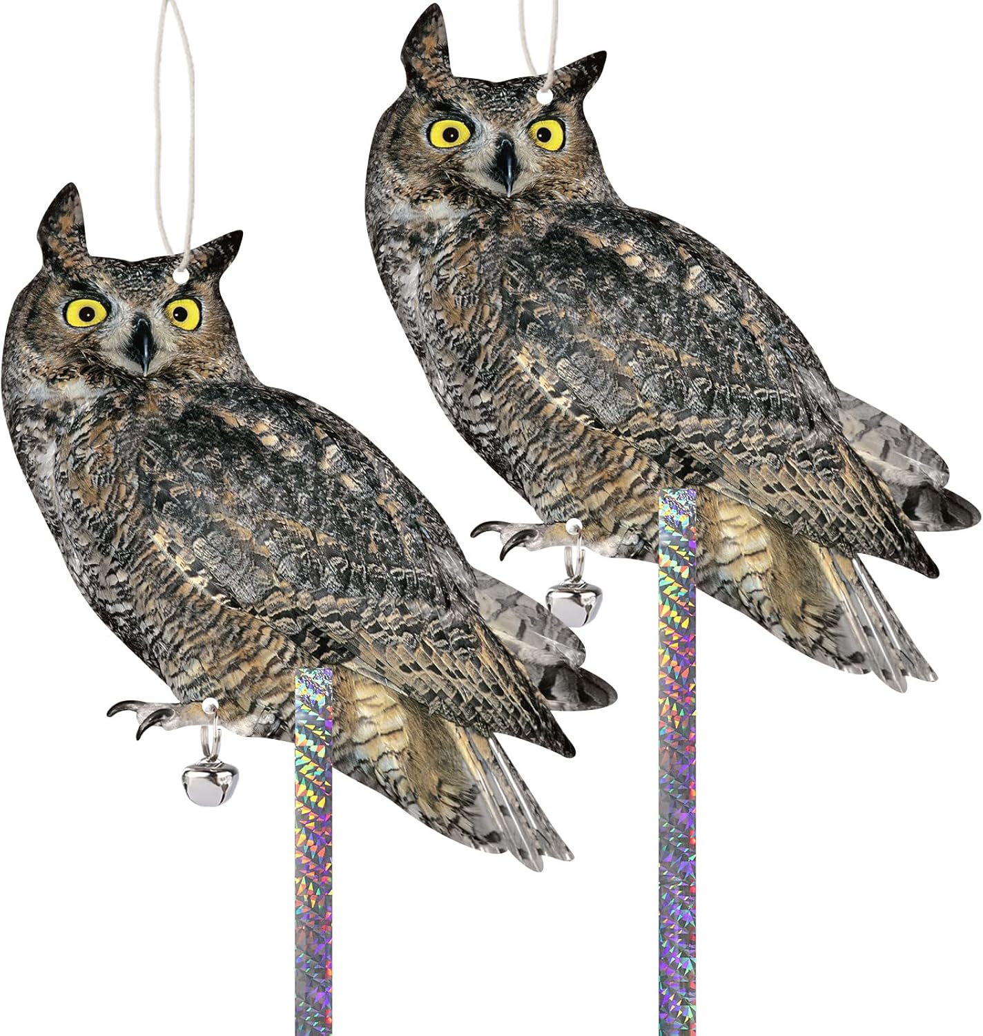 Kungfu Mall Owls to Keep Birds Away Carboard Bird Scare
