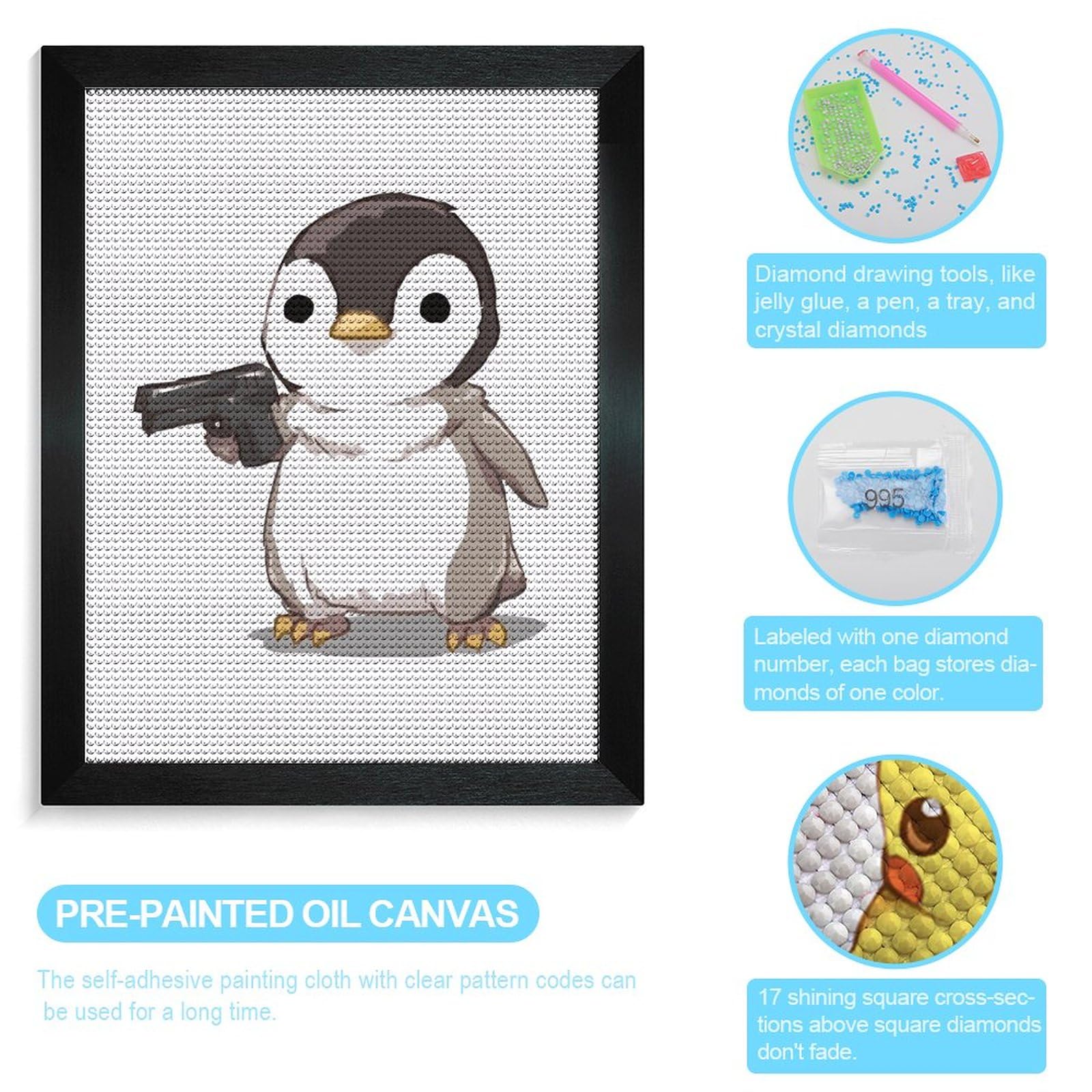 ダイヤモンドアート ペンギン 5D DIYダイヤモンド塗装 30×30cm Amazon.co.jp: ダイヤモンドアート ペンギン, 5D ダイヤモンド