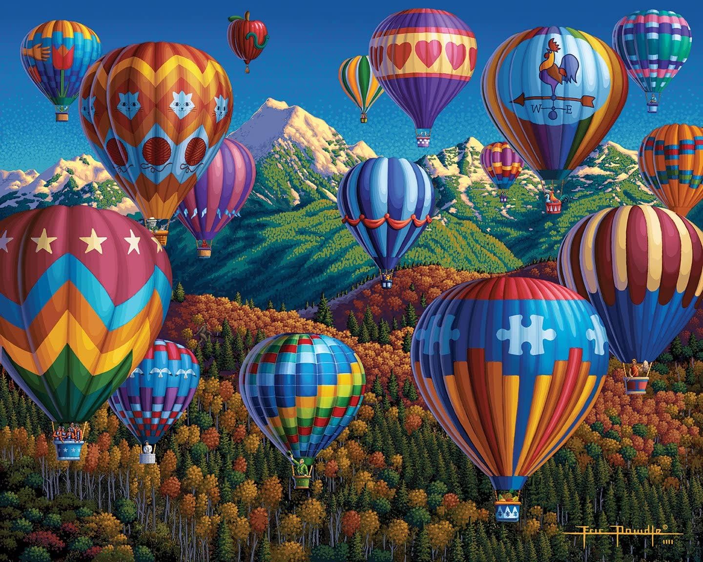 Dowdle Jigsaw Puzzle - Up, Up and Away - 500 Piece