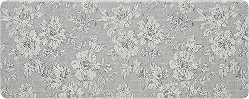 Miniatura 1 de Laura Ashley - Tapete de cocina antifatiga, diseño floral de iris, resistente a las manchas, al agua y a la decoloración, alivio de cocina y de pie,