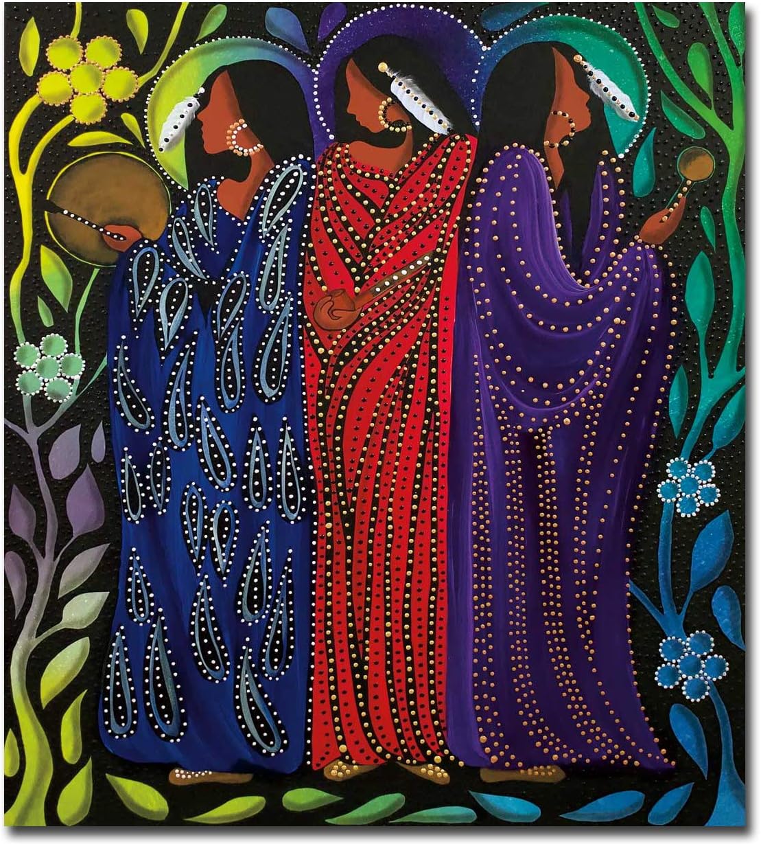 The Healers by Betty Albert Premium Gallery-Wrapped Canvas Giclee Art (30 in x 27 in, Ready-to-Hang)