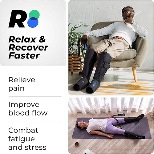 Miniatura 5 de REATHLETE HEALR Masajeador de piernas: Masajeador de pantorrillas y masajeador de pies | Masajeador de piernas para mejorar la circulación |