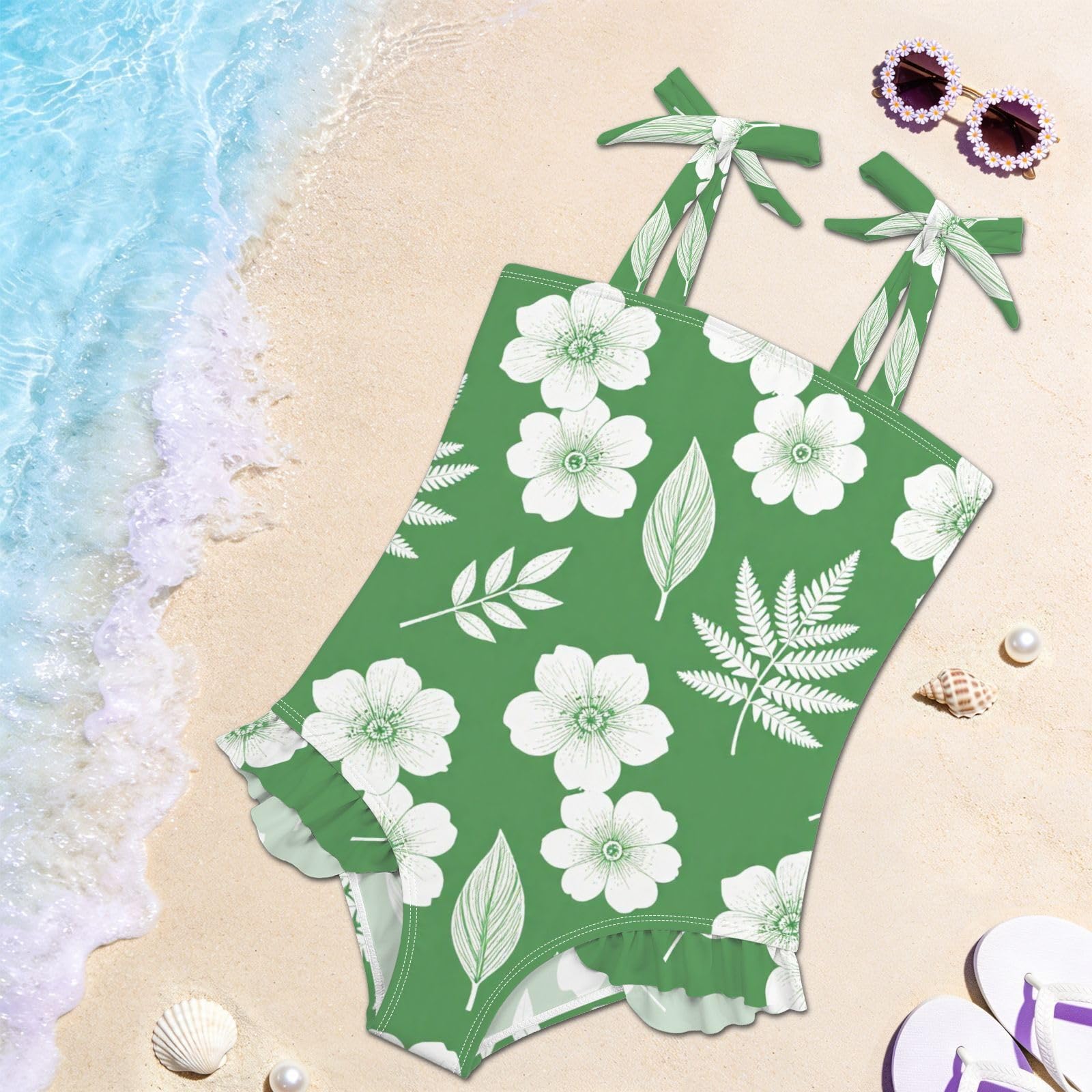 FRODOTGV Costume da bagno intero da ragazza, ad asciugatura rapida, per piscina, spiaggia, surf, per neonata