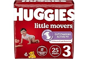 Luvs Size 3 Diapers, 25 Count - Ultimate Leak Protection for Active Babies (16-28 lbs)
