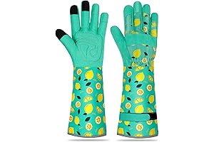 Thorn-Proof, Breathable Leather Long Gardening Gloves for Women