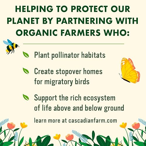 Miniatura 6 de Cascadian Farm Cereal orgánico de avena con canela en racimos de desayuno, hecho con grano entero, sin OMG, 15 onzas