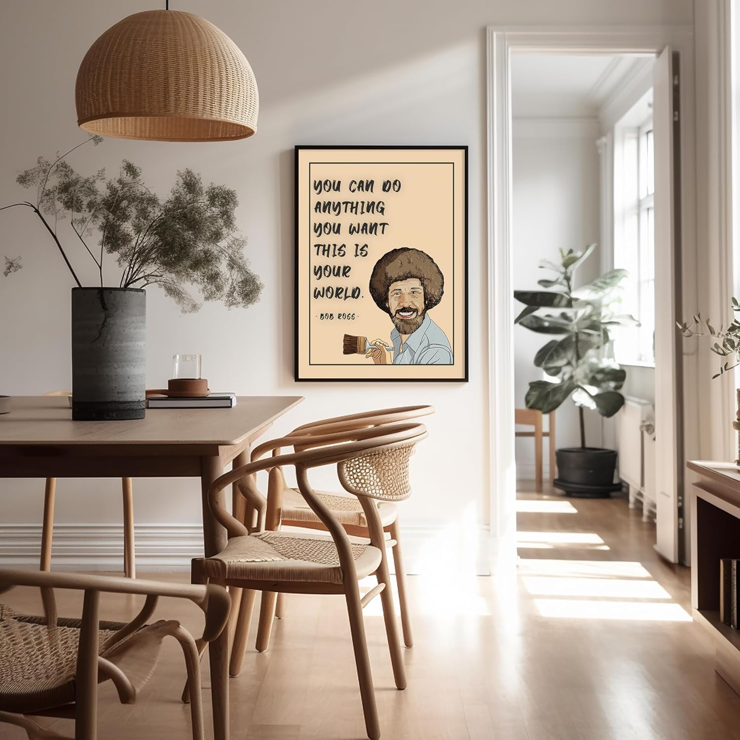 Poster Master You Can Do Anything You Want Poster - Bob Print - Motivational Art - Encouraging Quotes Art - Gift for Men & Women - Inspiring Decor for Bedroom or Office - 8x10 UNFRAMED Wall Art
