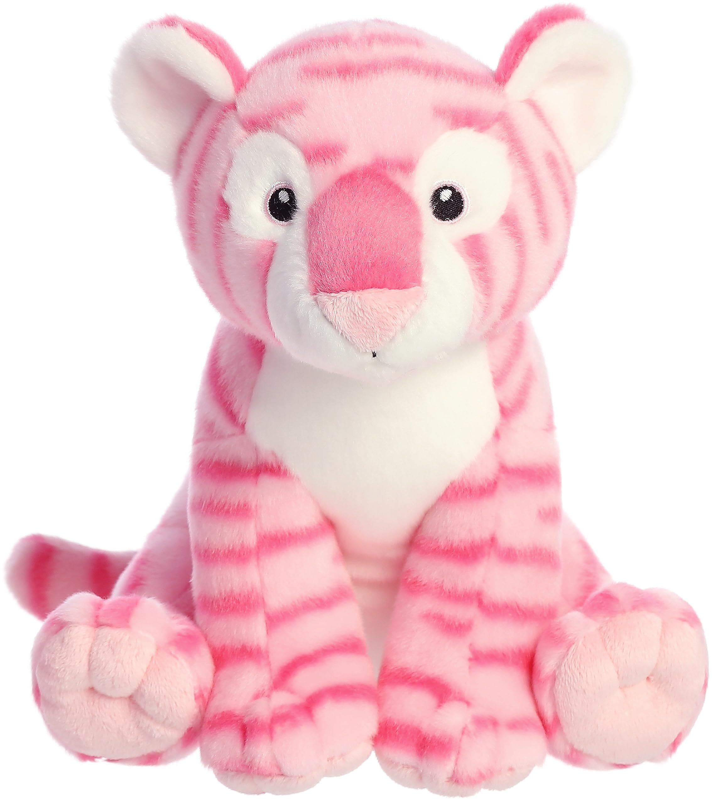 Aurora Destination Nation 10" Pink Tiger Adventurous Stuffed Animal | Lifelike animal details with eco-friendly plush materials