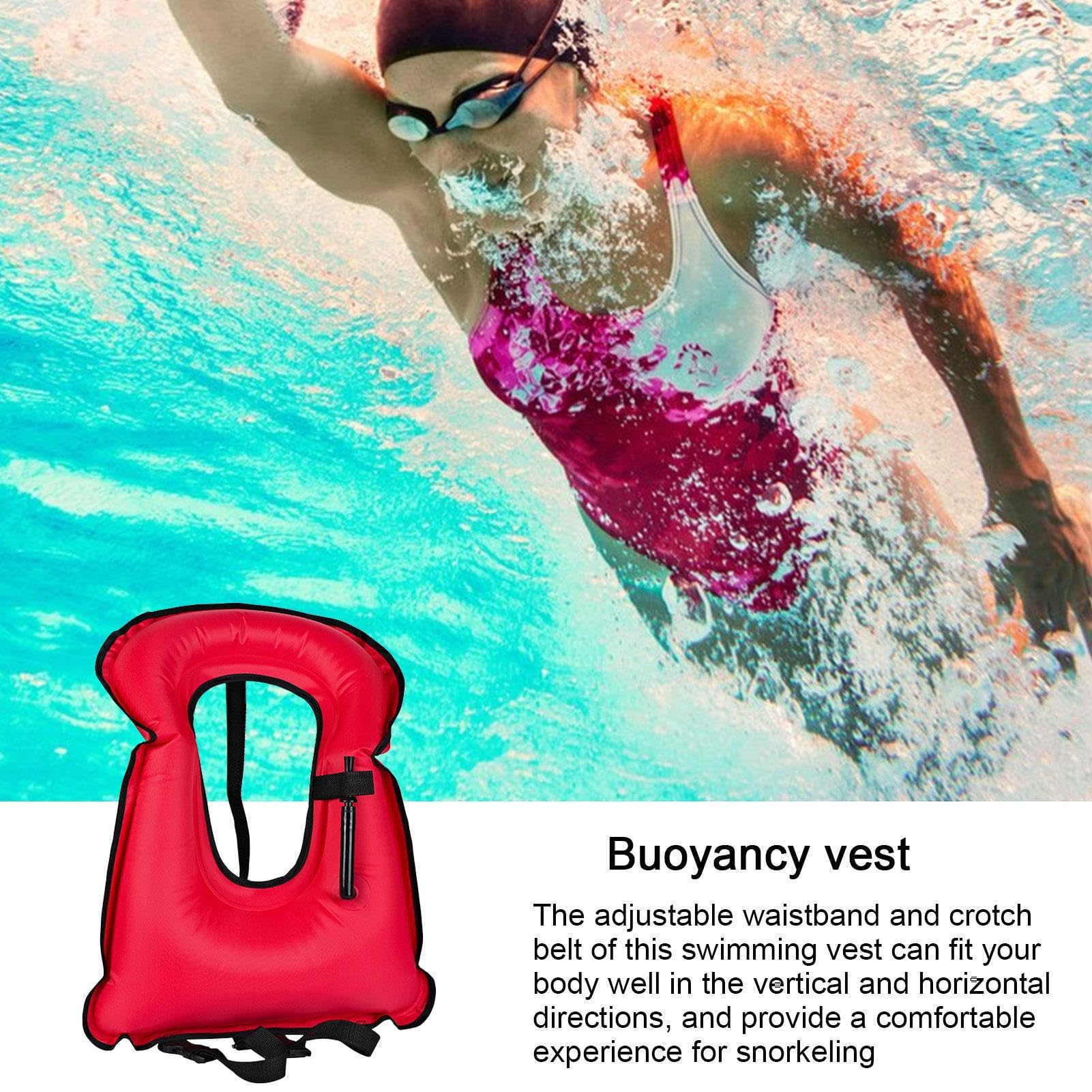 Gilet da snorkeling - Unità abitativa per sintetici gonfiabile e resistente Snorkel Life | per uomini e donne regolabili, forniture per la da diporto, carico massimo, 220 libbre, lib