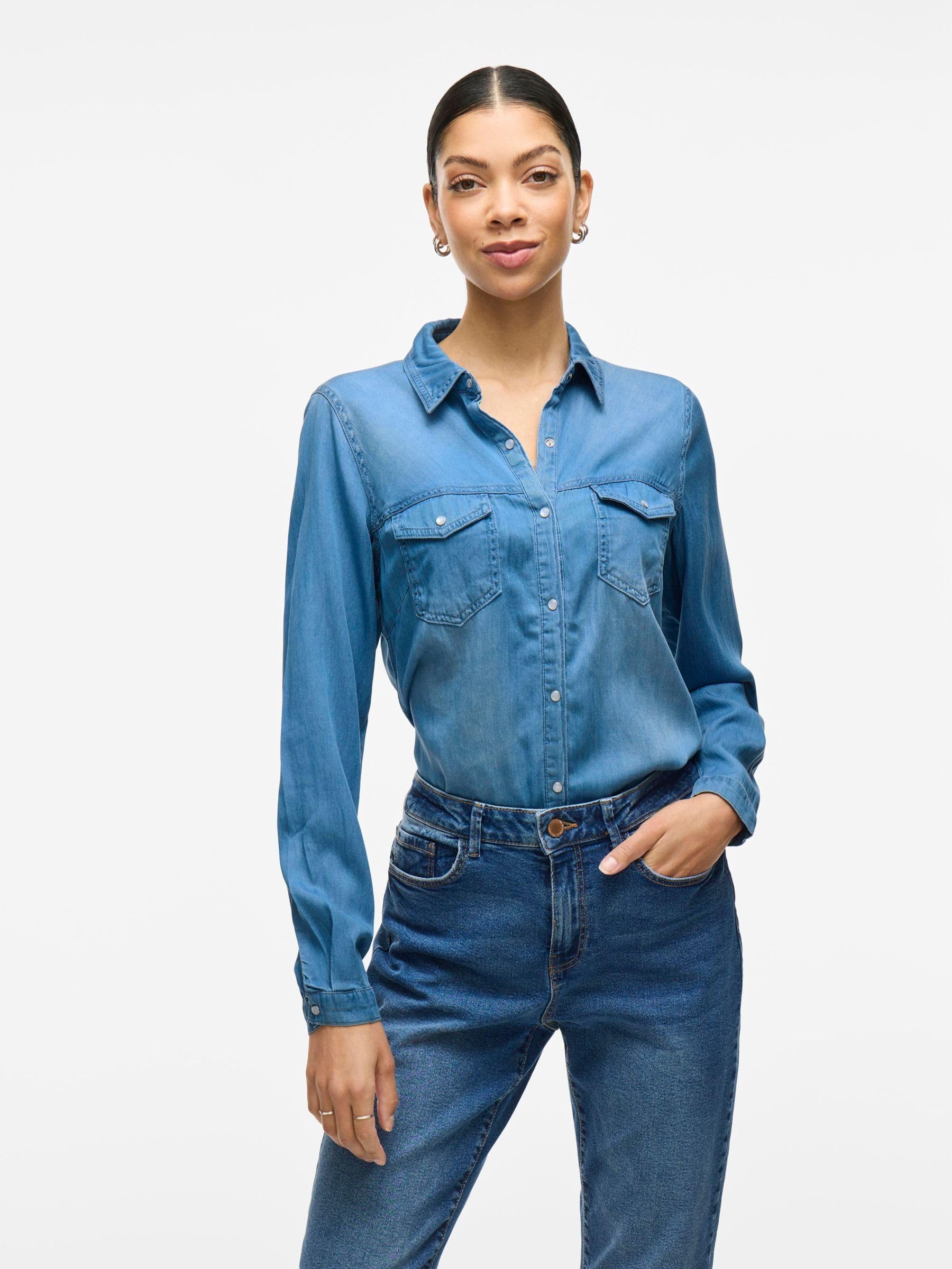 Vila Damen VIBISTA Denim Shirt/SU-NOOS 14033008