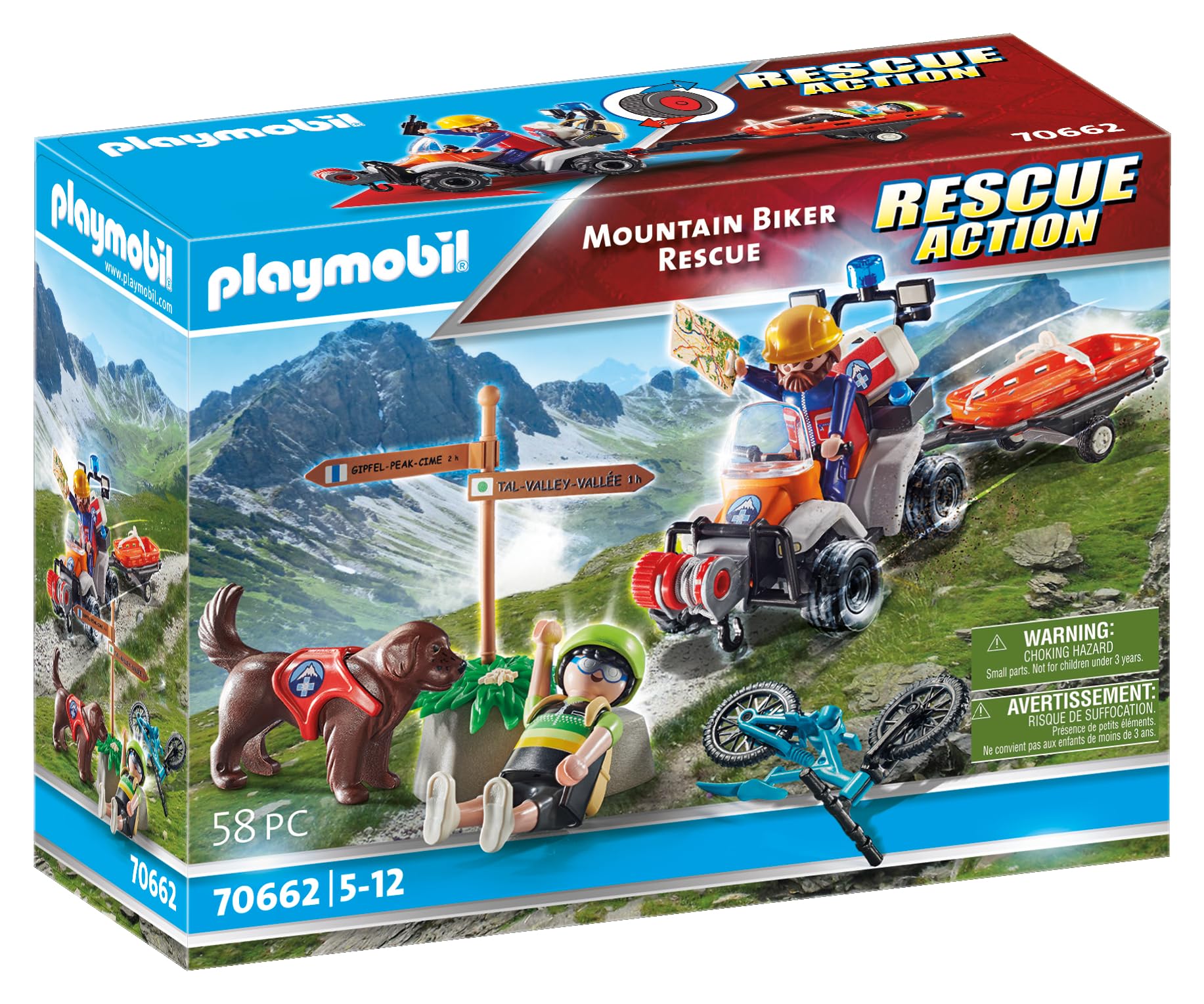 PLAYMOBIL Mountain Biker Rescue: Amazon.de: Spielzeug