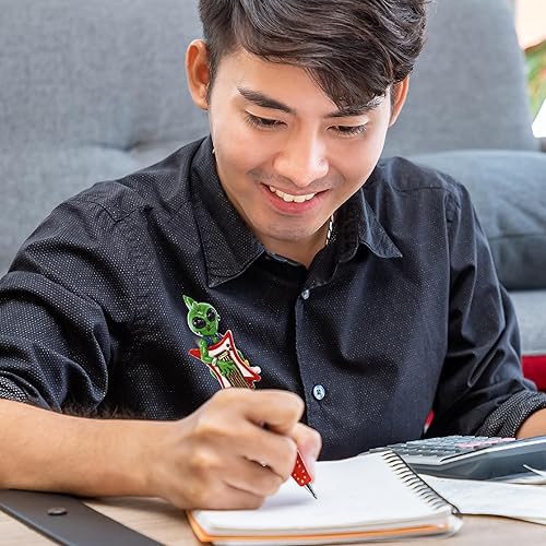 Miniatura 7 de Bolígrafo Punk Alien novedoso  Bolígrafos divertidos para niños, adolescentes y adultos, bolígrafo divertido para escribir en la escuela,