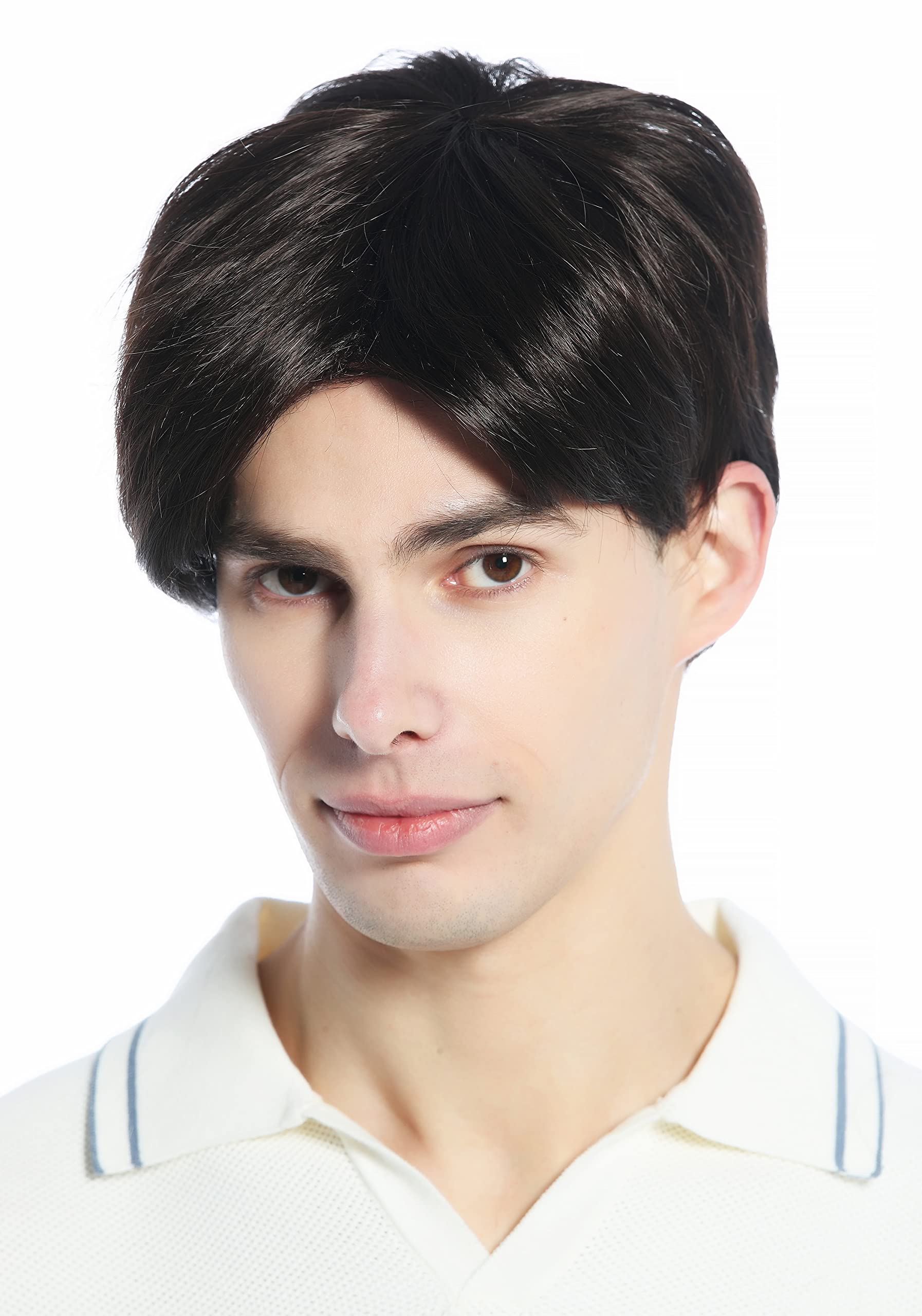 WIG ME UP - M230-6 Wig Man's Men short straight parting parted brown, brown (6)