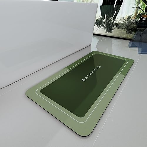 Vista 26 de Alfombras de baño 24x48 pulgadas, alfombra mágica moderna para el baño, alfombra de goma antideslizante de secado rápido absorbente, alfombras