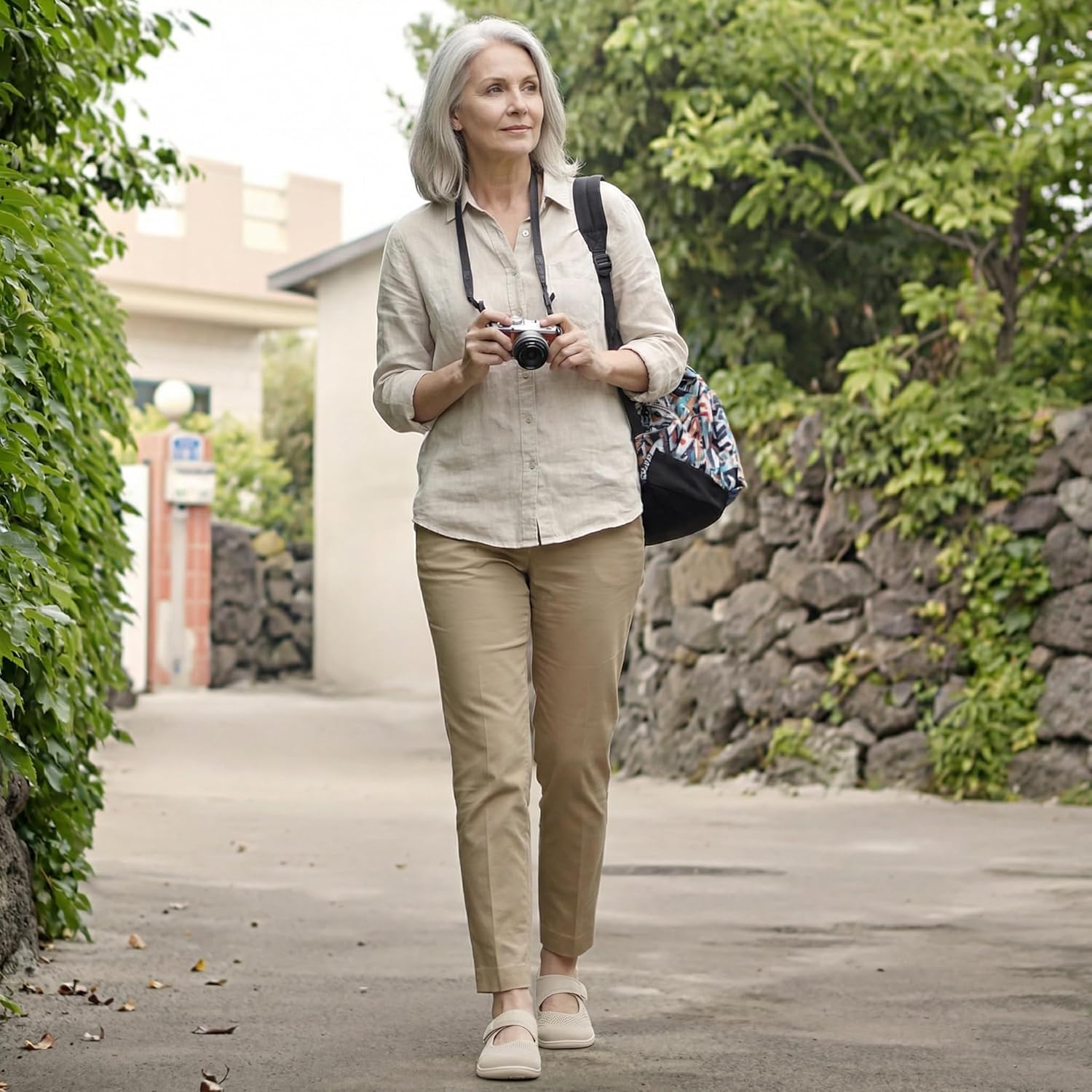 BARERUN Womens Barefoot Walking Shoes Adjustable Wide Diabetic Shoes Breathable Zero Drop Sneakers for Wide Width Arthritis Edema Feet Nursing Shoe Indoor Outdoor - Image 2