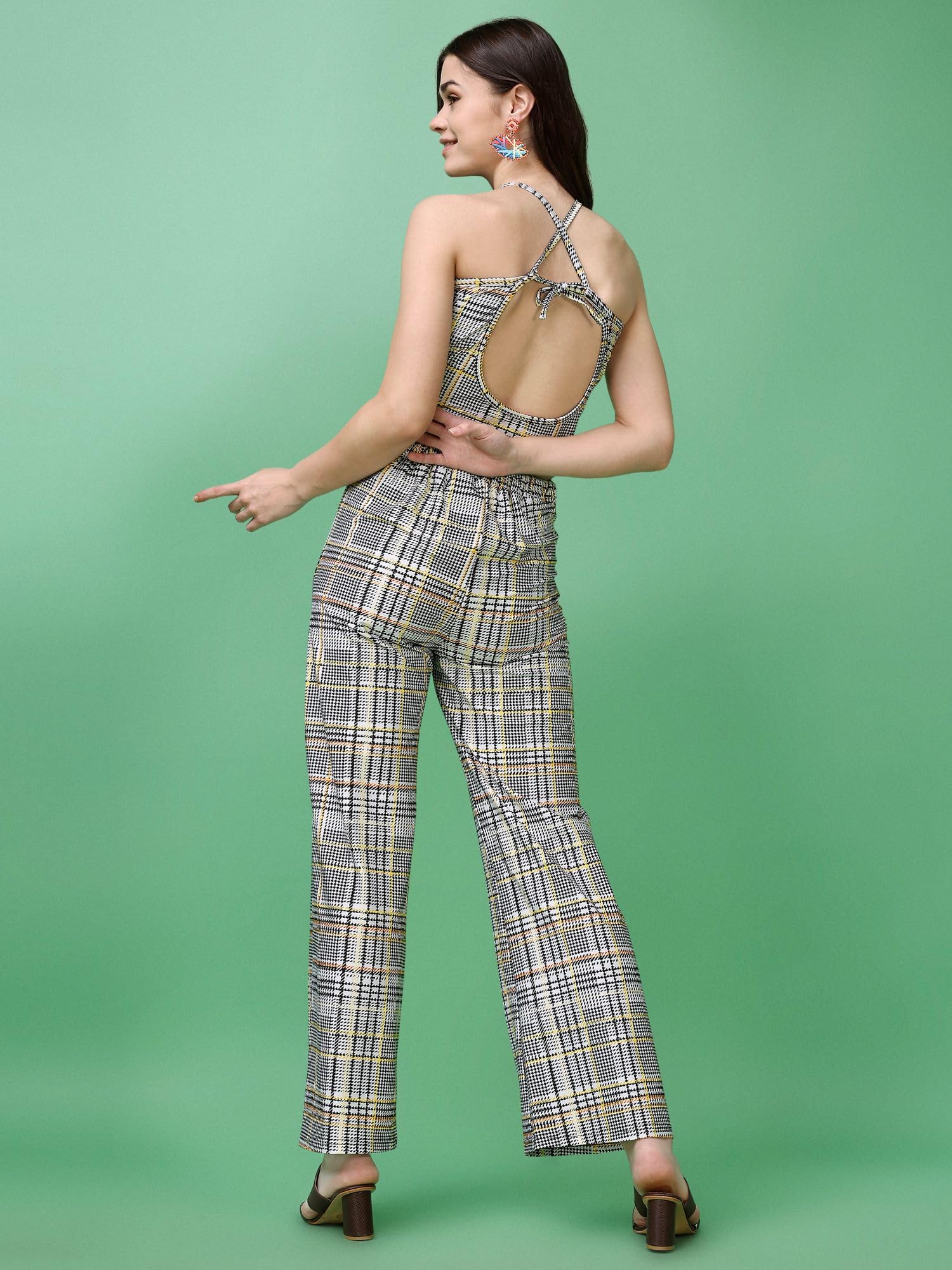 Purvaja Womens Maxi Co-Ords (Reha-019-Tweed_Multi_Xx-Large) Multicolour