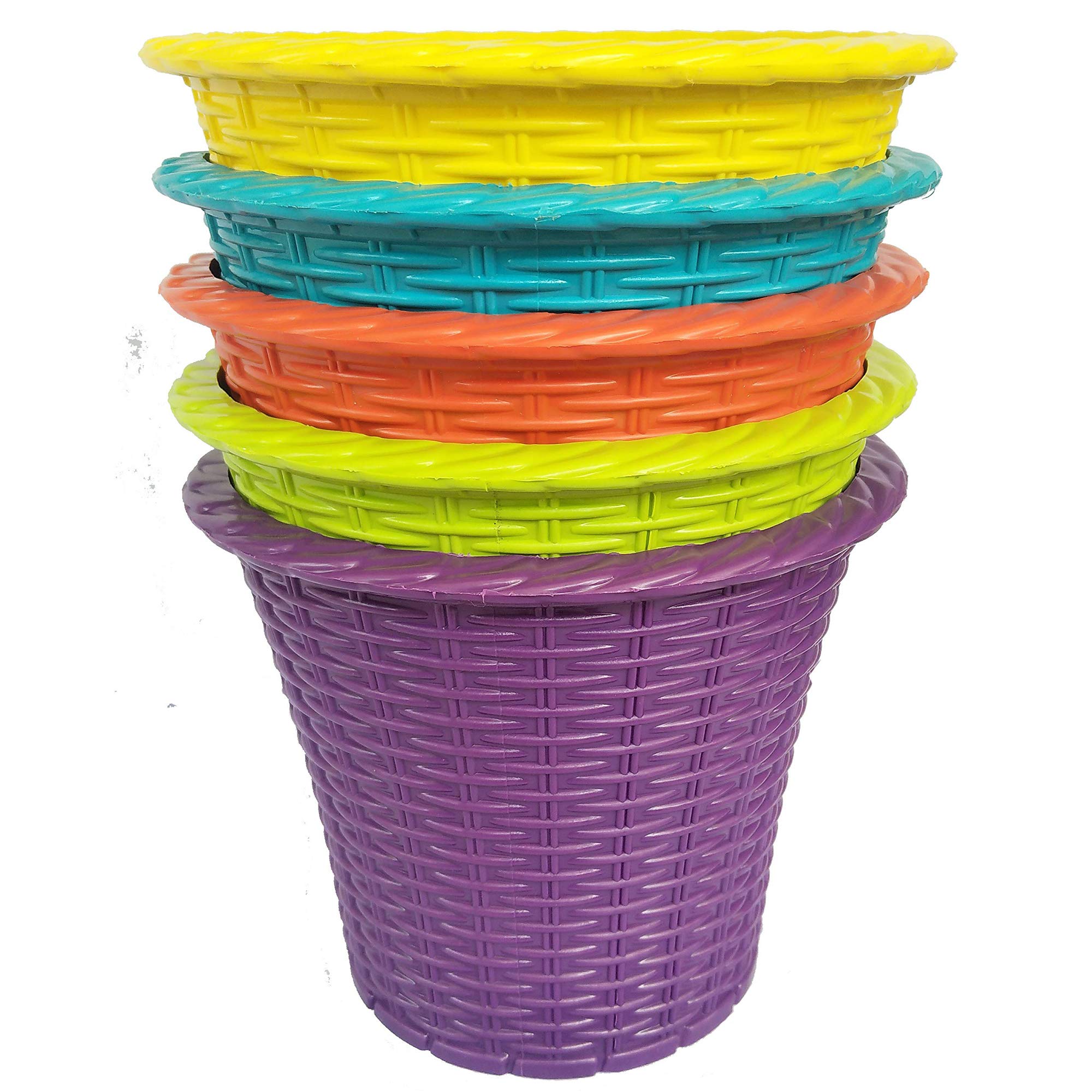 Kalfo Juhi Pot Plastic Flower Pot for Indoor and Outdoor Gardening 6" Inch (Multicolour, Pack of 5) (B08L7V8QR8) Amazon Price History, Amazon Price Tracker