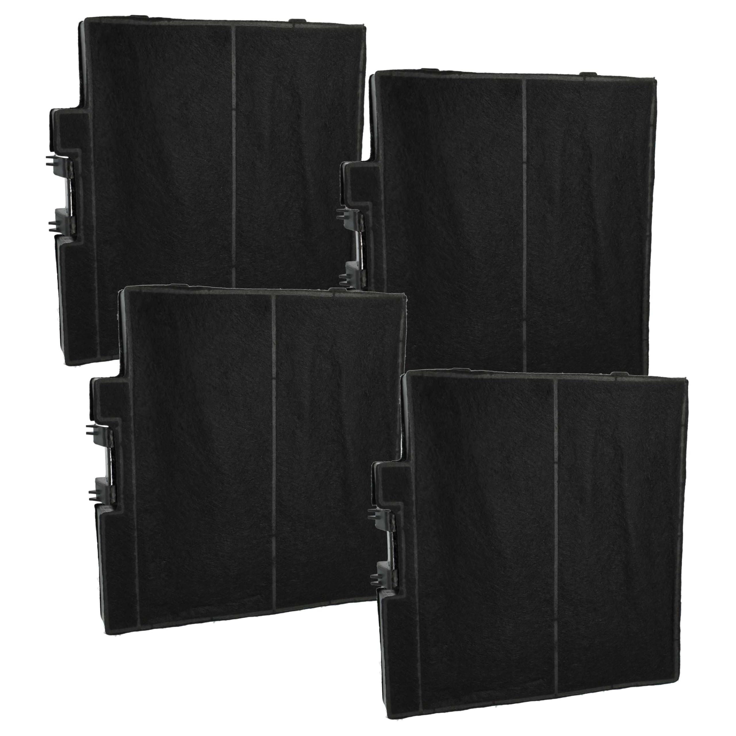 vhbw 4x Activated Carbon Filter compatible with Bosch DWA66DM50, DWA66DM50B/01, DWA64BC50B/01, DWA64BC50B/02, DWA66DM50B/02 Extractor Hood