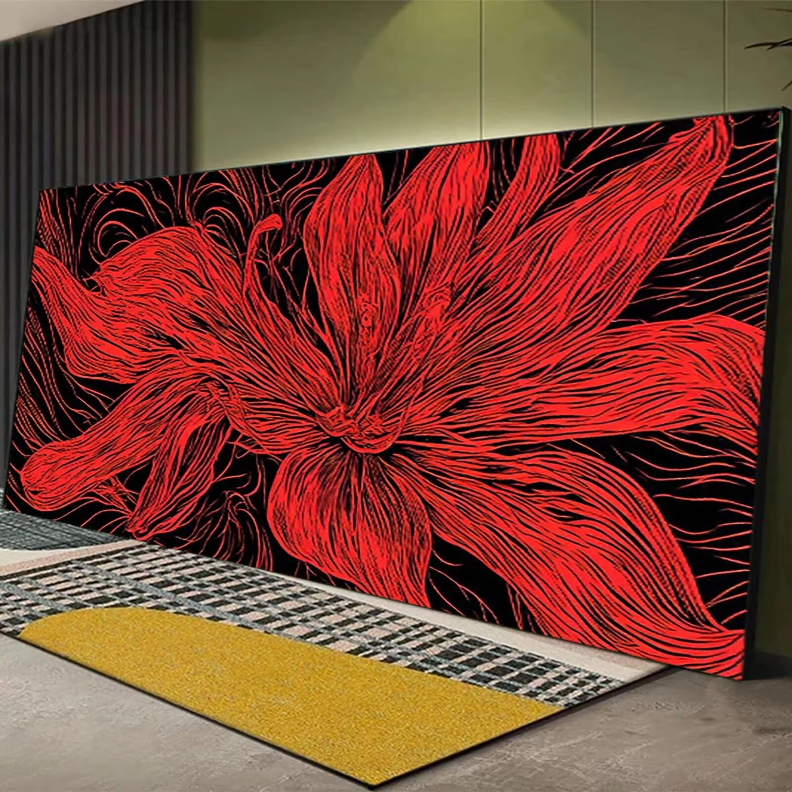 Malen nach Zahlen Kinder Blume Malen Nach Zahlen Erwachsene, Geschenke für Mädchen Junge Bastelset Set, Malen nach Zahlen Linie | Malen nach Zahlen Ohne Rahmen, (60x120cm) Bastelset Erwachsene 8-V