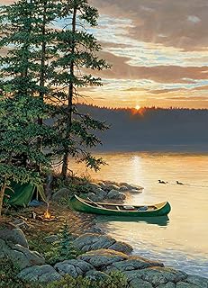 Cobble Hill 500 Piece Puzzle - Canoe Lake - Sample Poster Included