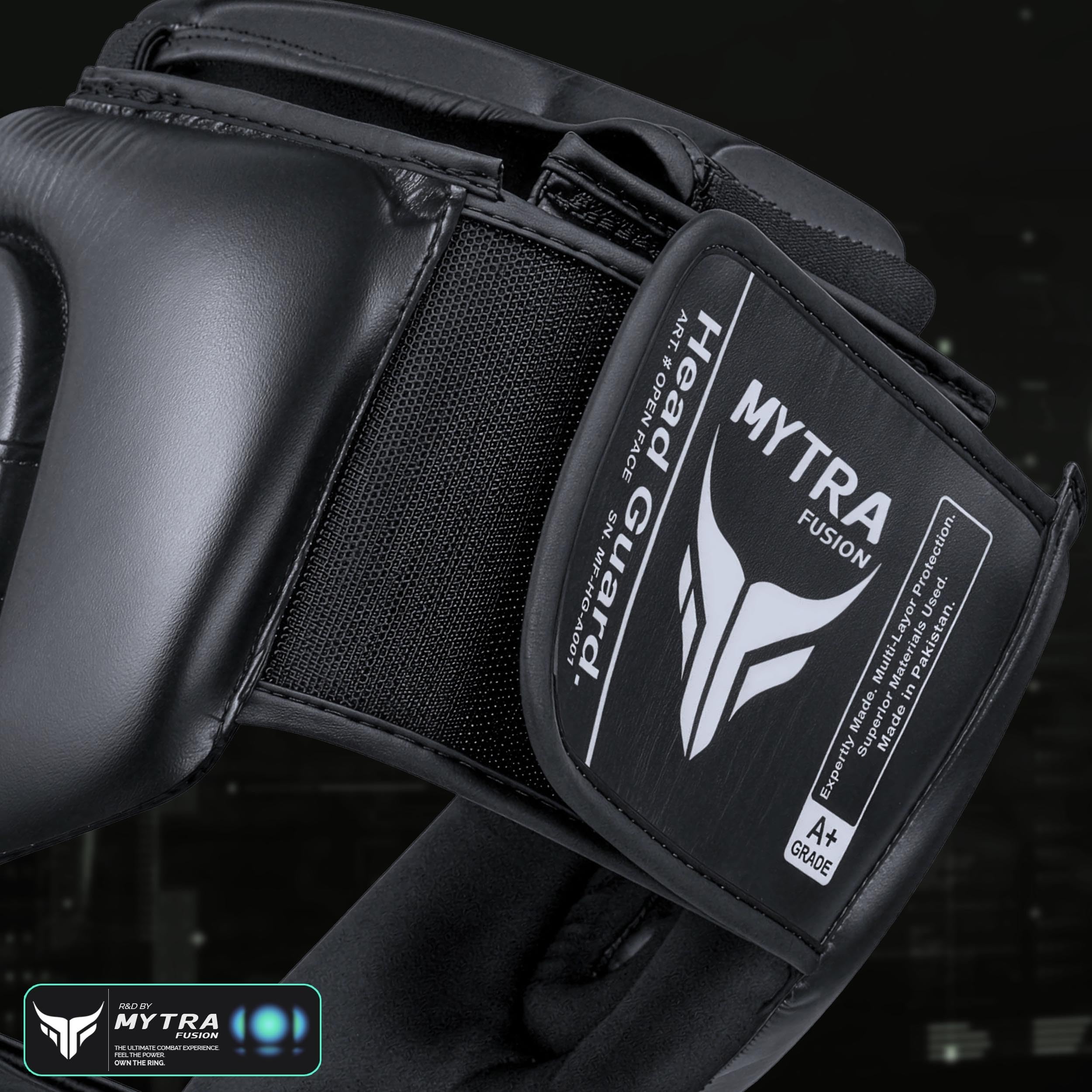 Mytra Fusion kask bokserski – kask MMA z regulowanym paskiem do kickboxingu, Muay Thai, sparingu, sportów walki i karate