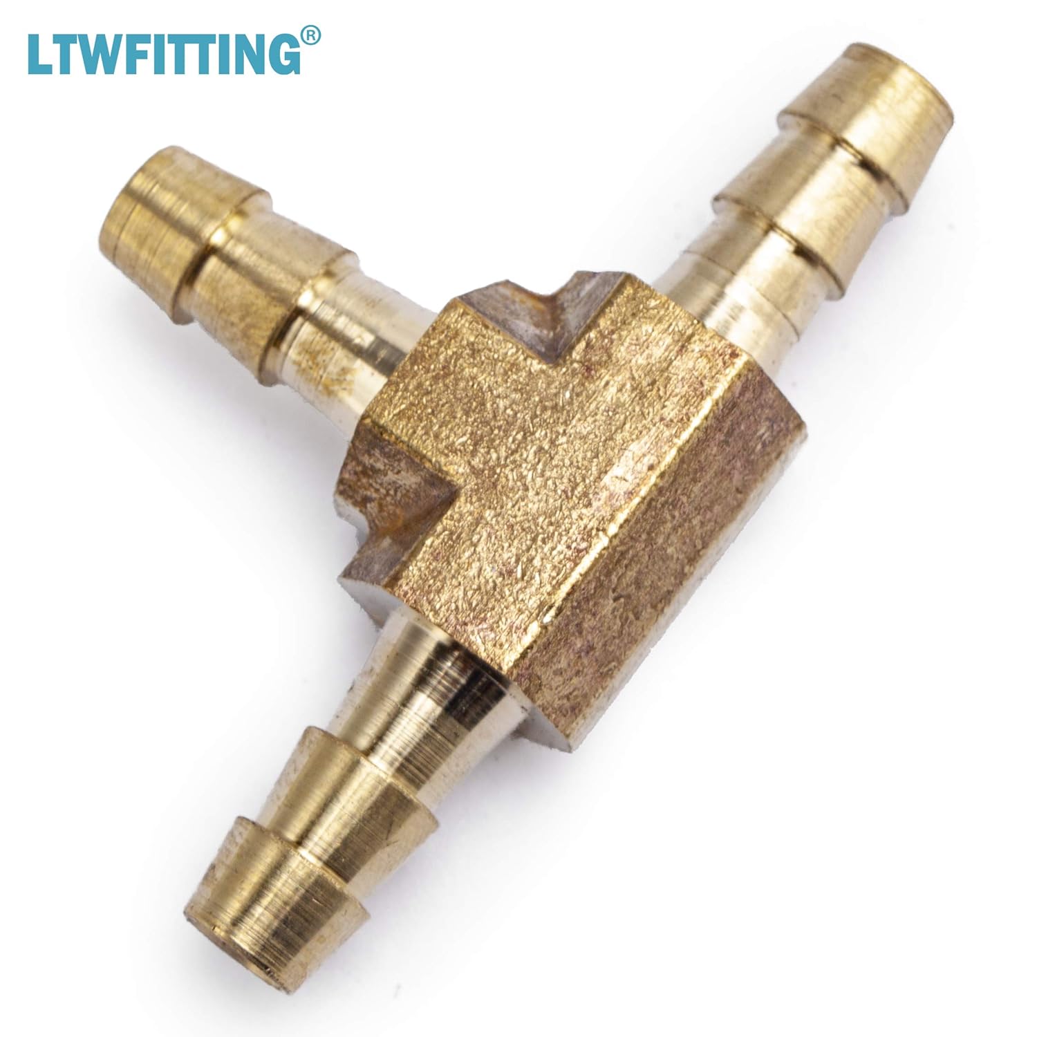 Super Cheap 🛒 LTWFITTING Brass Barb Tee Fitting 1/4-Inch ID Hose for Water Fuel Boat(Pack of 20)