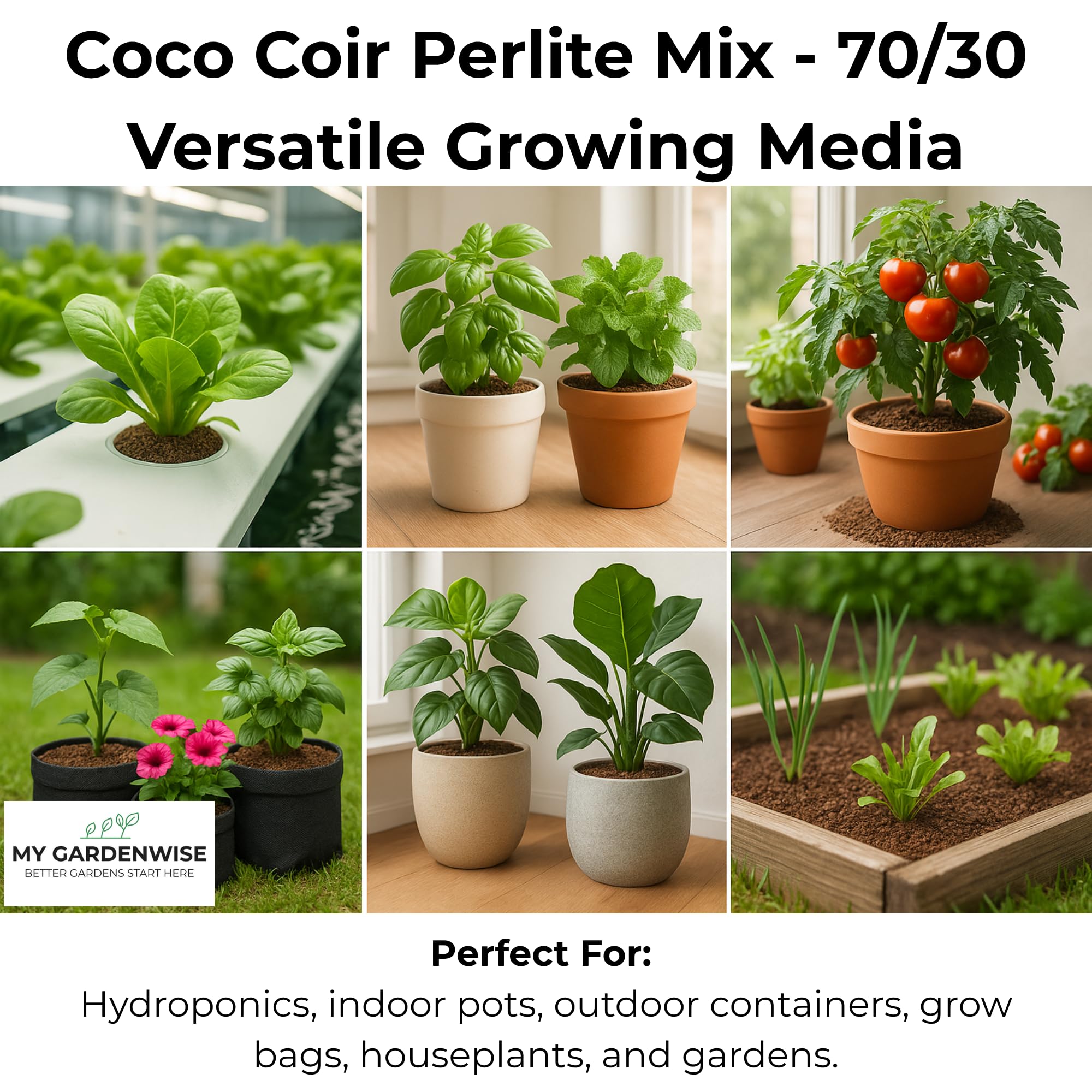 Amazon.com : GARDENWISE Coco Perlite - Coco Coir Perlite Mix - 70