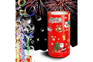 Fireworks Bubble Machine with Lights for Party (20 Holes)