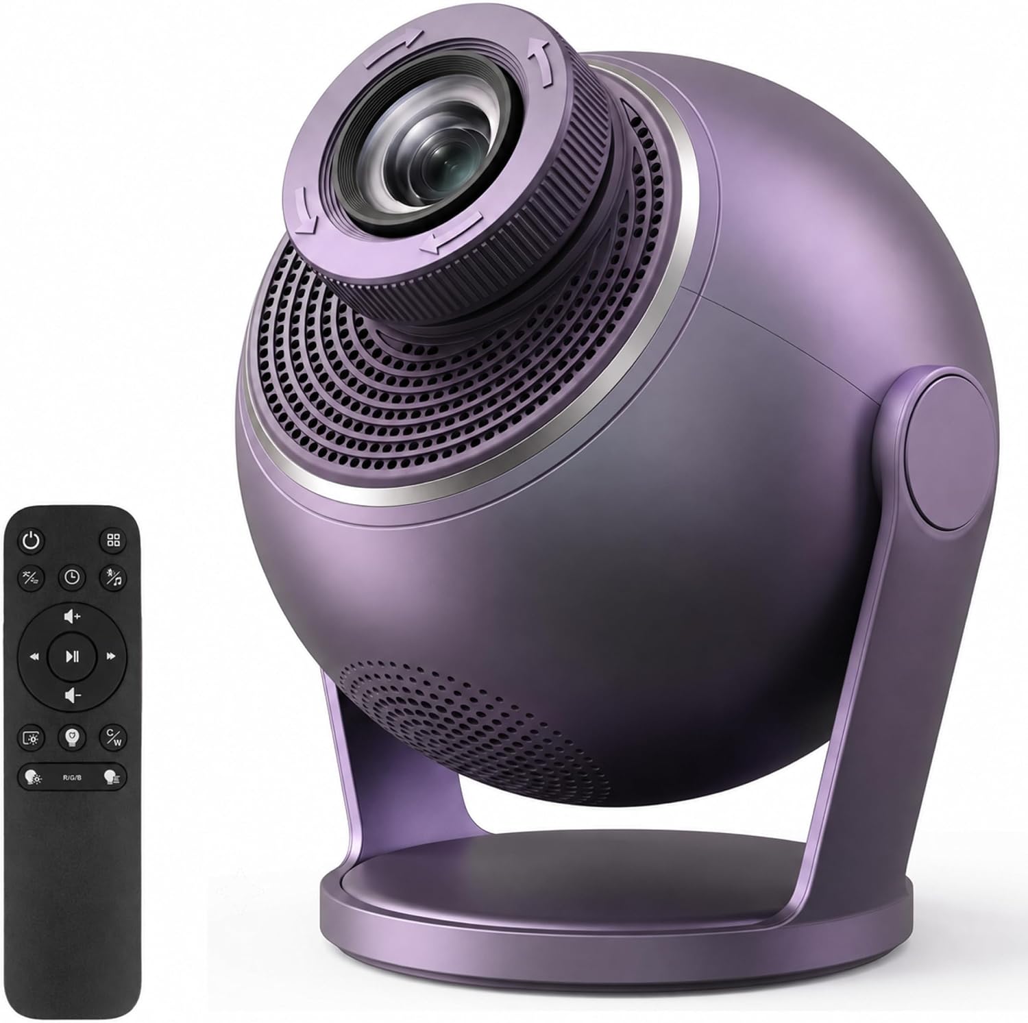 3D Video Projector, 60 Scenes, 12 Themes, Night Light, Purple