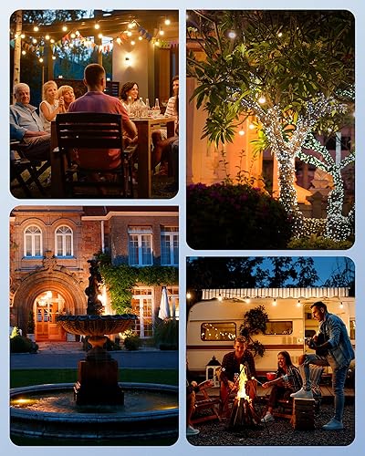 Miniatura 6 de DEWENWILS Temporizador de exterior para luces, temporizador de salida impermeable con 2 tomas de corriente a tierra, 15 A 1/2 HP, certificación UL