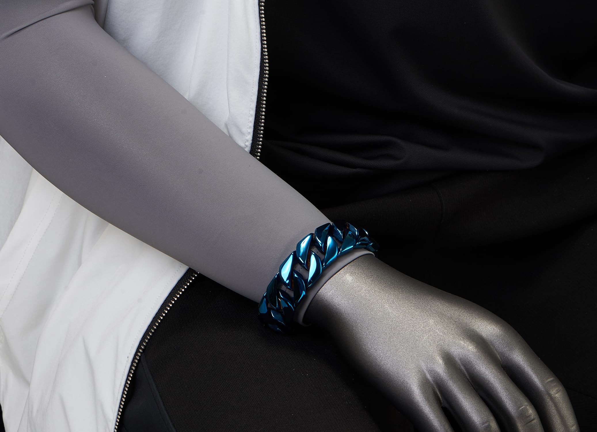 COOLSTEELANDBEYOND Große Maskulinen Stil Edelstahl Panzerkette Herren Armband
