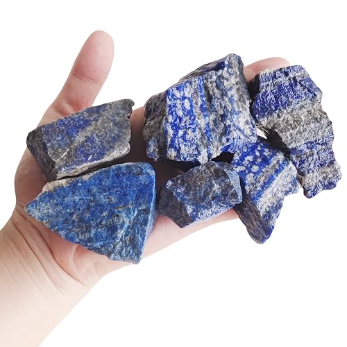 Luckeeper 2 lb Lapis Lazuli Bulk Raw Crystals and Healing