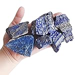 Luckeeper 1 lb Lapis Lazuli Bulk Raw Crystals and Healing Stones for Tumbling, Wire Wrapping, Wicca Reiki,Meditation