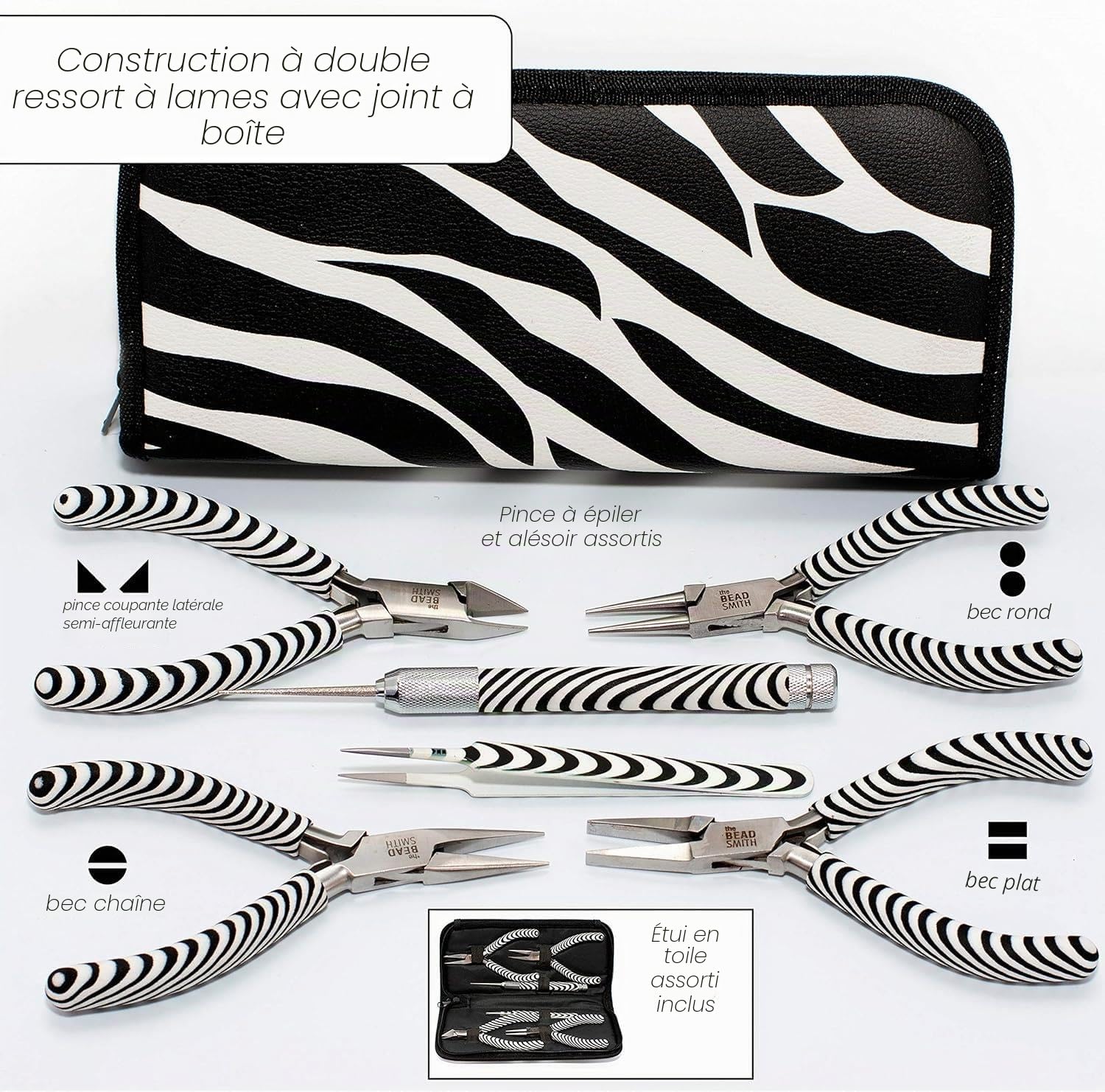 The Beadsmith Kit d'outils pour impression zébrée