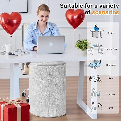 Miniatura 8 de Calentador bajo el escritorio y calentador de espacio para uso interior, calentador de piernas y pies para oficina en casa, silencioso, pequeño