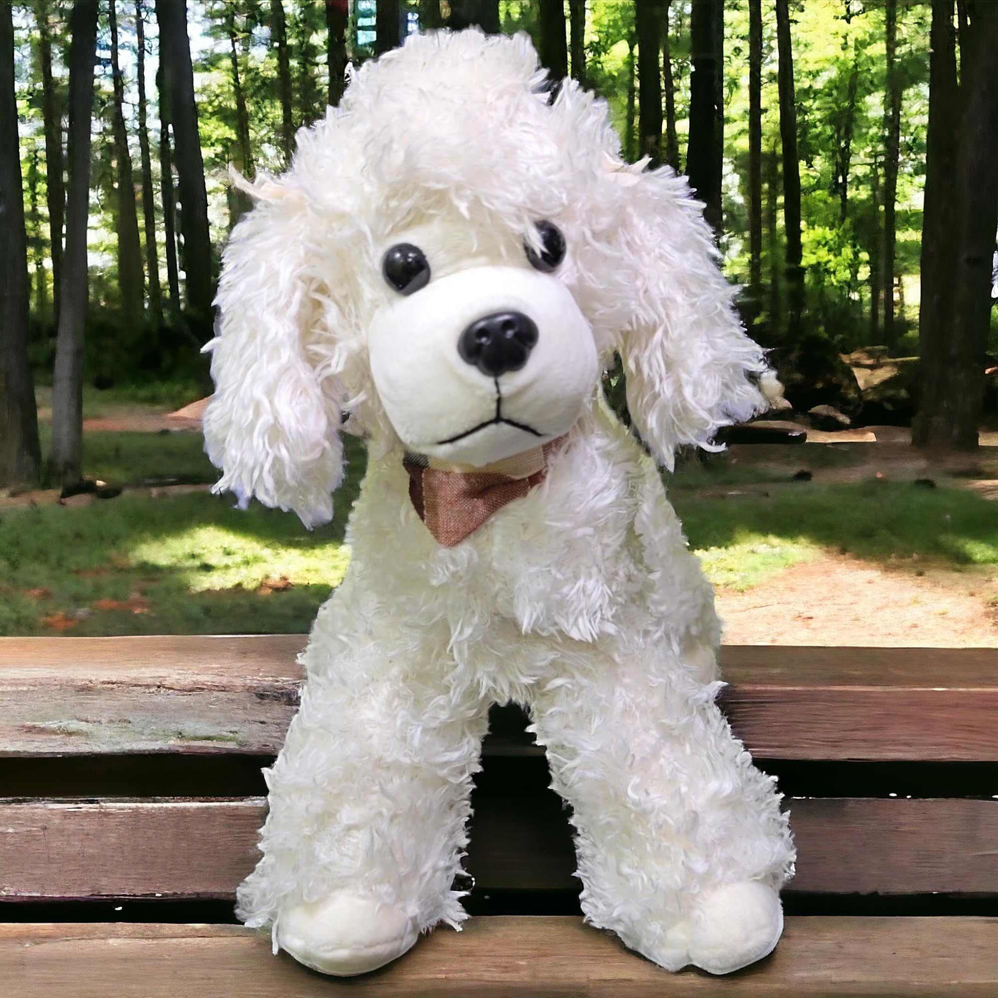 Soft Toy Puppy Dog - Kids Playing Dolls - Stuffed Animal Toys - L-26cm(10 Inch) X W-18cm(7 Inch) X H-34cm(13 Inch) (White) (B0CTH76HWW) Amazon Price History, Amazon Price Tracker
