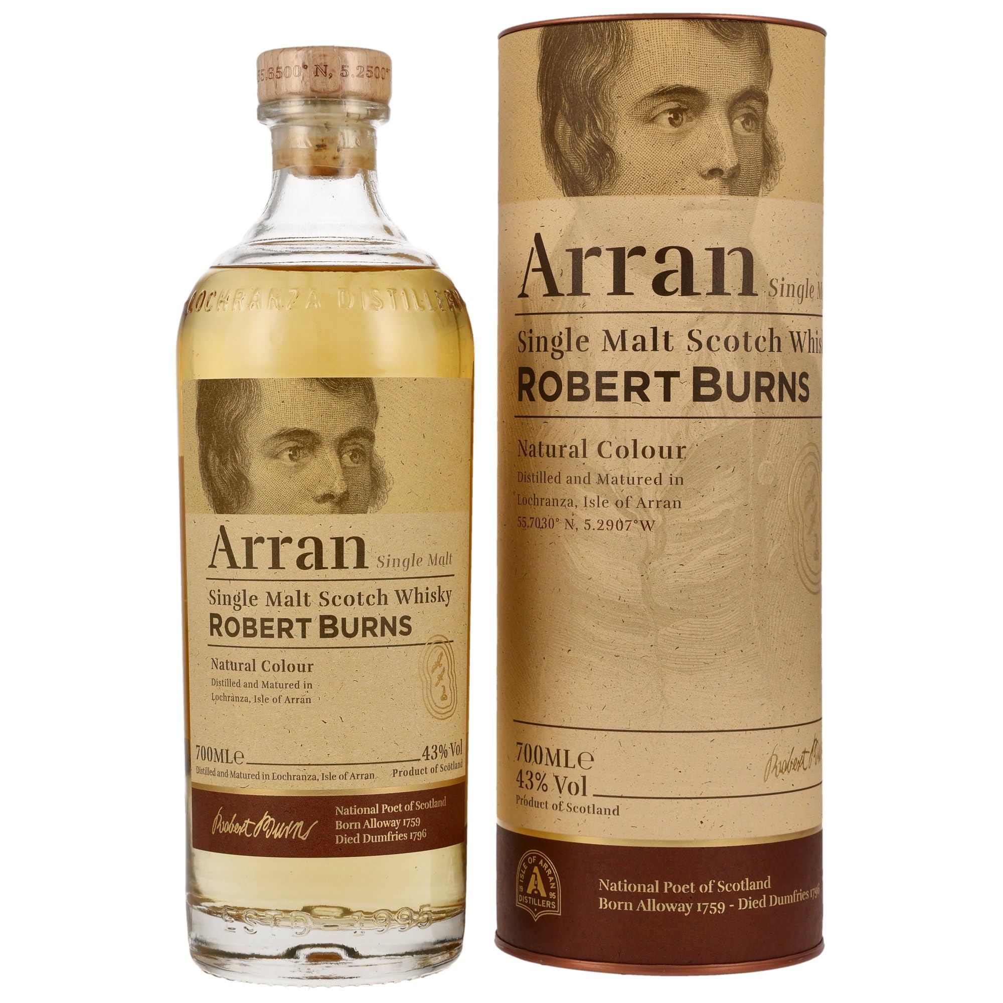 Arran Robert Burns Single Malt Scotch Whisky 43% 0,7L