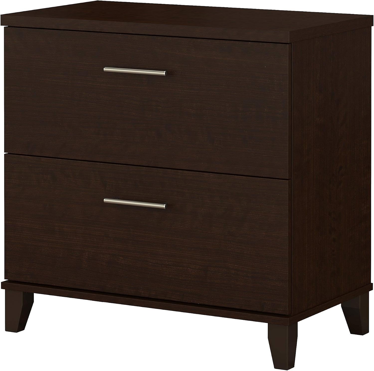 Bush Furniture Somerset Lateral File Cabinet in Mocha Cherry